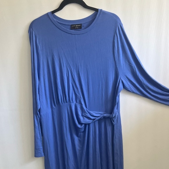 Lane bryant Twist-Waist Ribbed Midi Dress size 18/20 - Picture 3 of 8